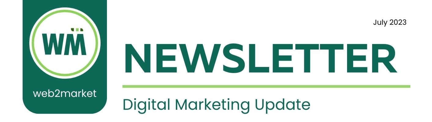 Newsletter Update Sign Newsletter - Digital Marketing Update - Jan 2024 - web2market Ltd
