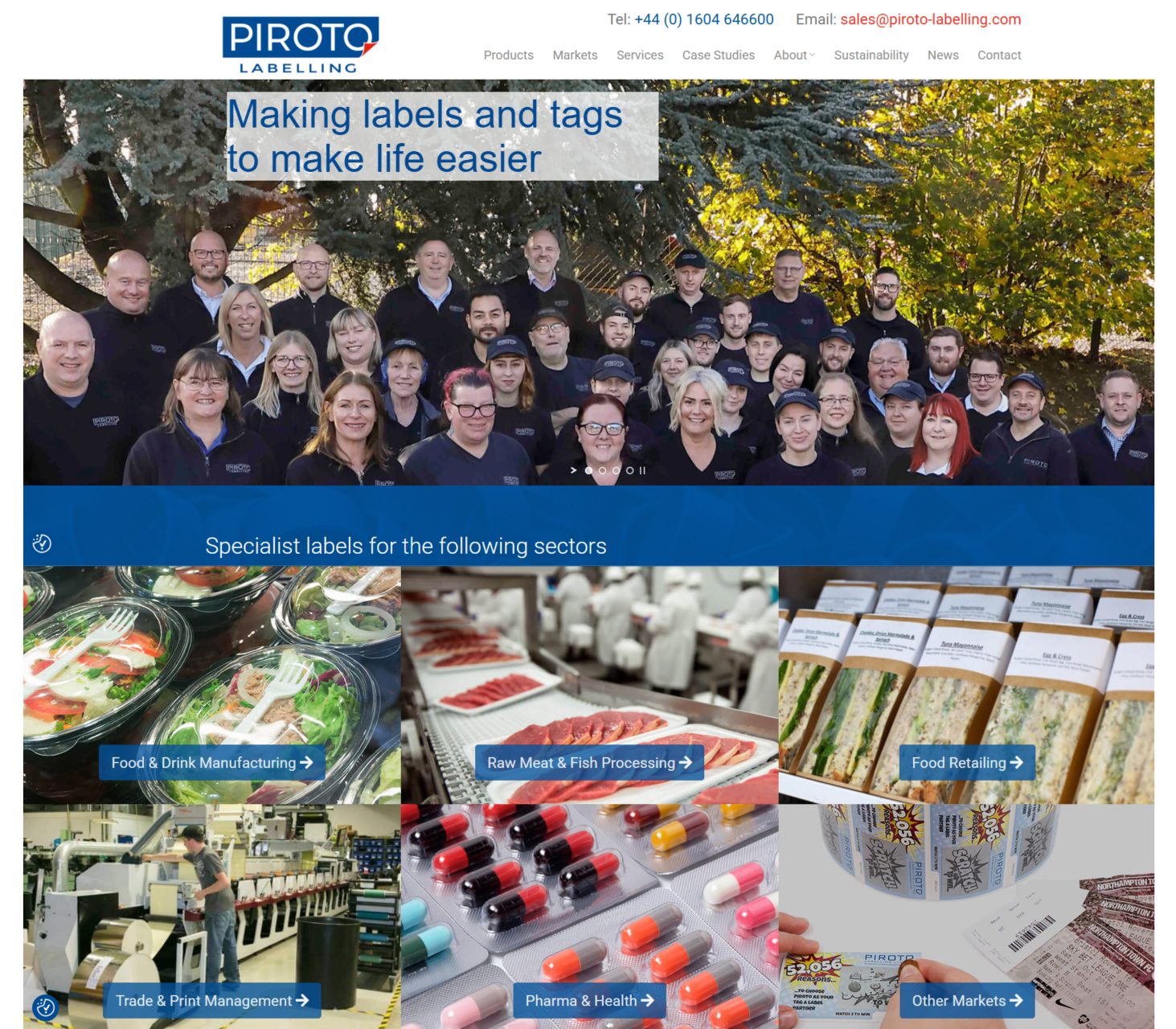 Piroto Labelling digital marketing support from web2market